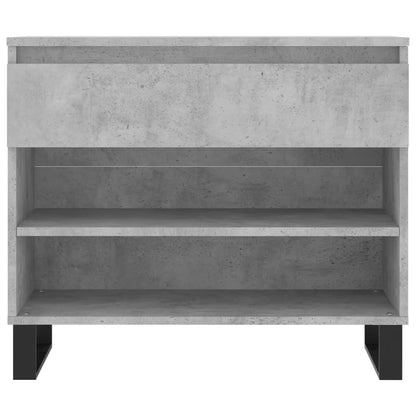 vidaXL Shoe Cabinet Concrete Grey 70x36x60 cm Engineered Wood