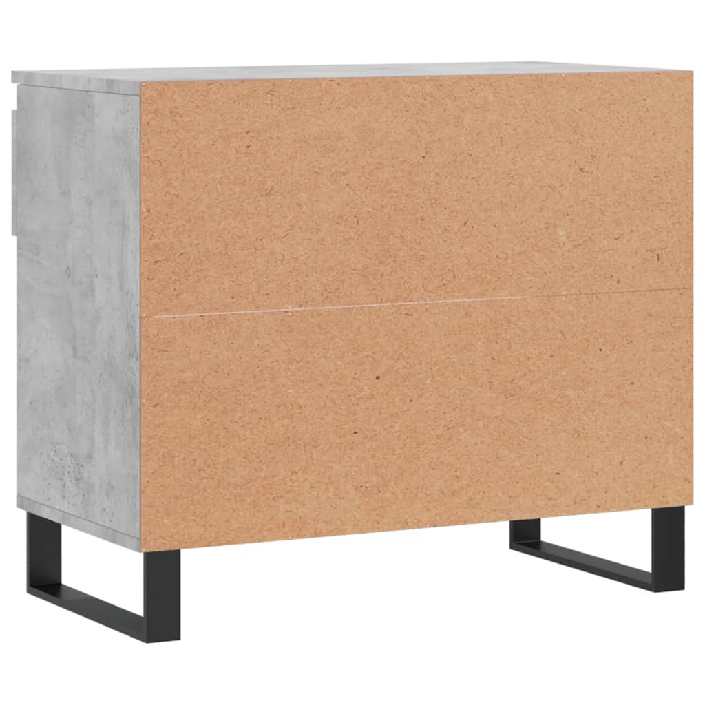 vidaXL Shoe Cabinet Concrete Grey 70x36x60 cm Engineered Wood