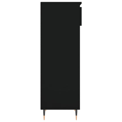 vidaXL Shoe Cabinet Black 40x36x105 cm Engineered Wood