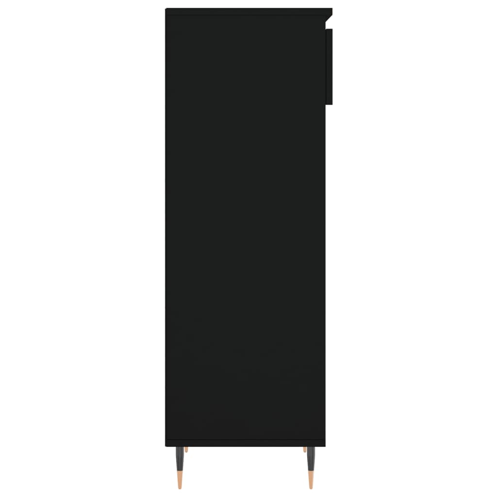 vidaXL Shoe Cabinet Black 40x36x105 cm Engineered Wood