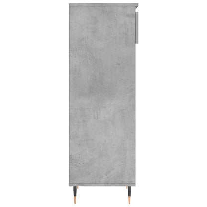 vidaXL Shoe Cabinet Concrete Grey 40x36x105 cm Engineered Wood