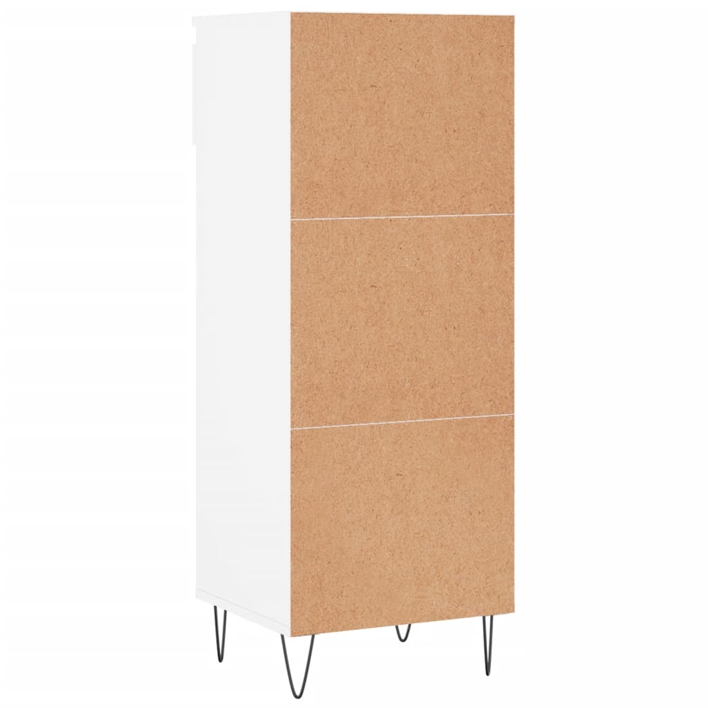 vidaXL Shoe Cabinet High Gloss White 40x36x105 cm Engineered Wood