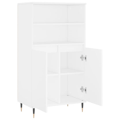 vidaXL Highboard White 60x36x110 cm Engineered Wood