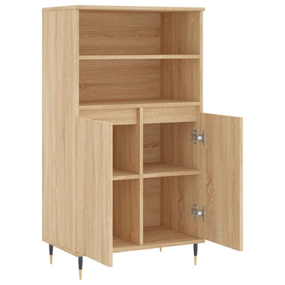 vidaXL Highboard Sonoma Oak 60x36x110 cm Engineered Wood