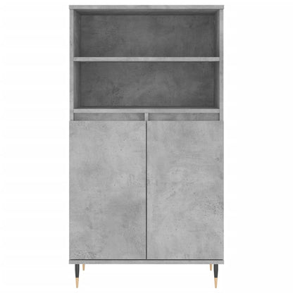vidaXL Highboard Concrete Grey 60x36x110 cm Engineered Wood