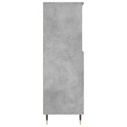 vidaXL Highboard Concrete Grey 60x36x110 cm Engineered Wood