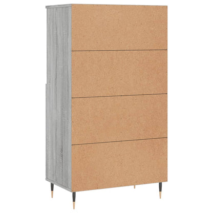 vidaXL Highboard Grey Sonoma 60x36x110 cm Engineered Wood