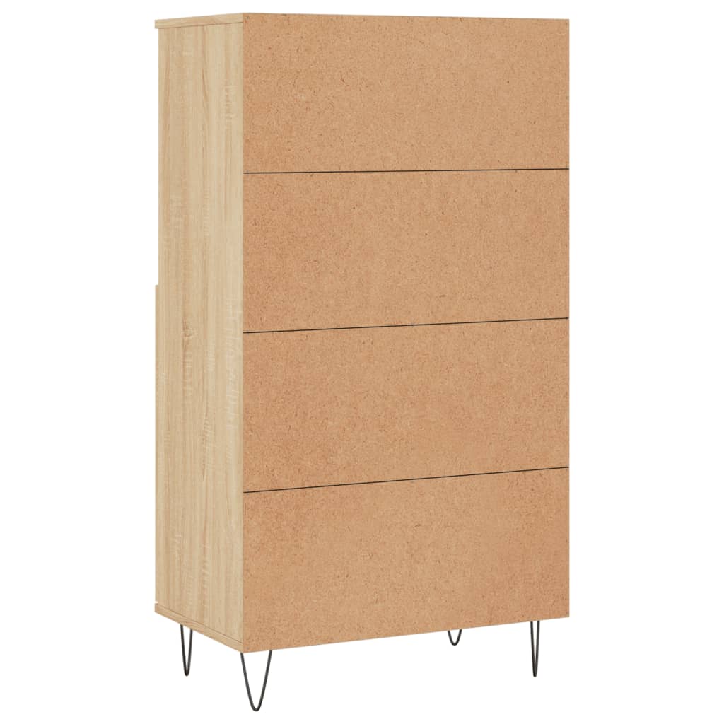 vidaXL Highboard Sonoma Oak 60x36x110 cm Engineered Wood