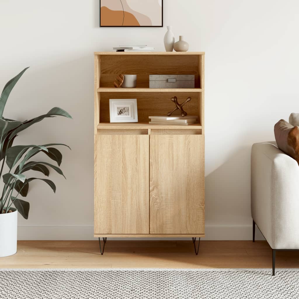 vidaXL Highboard Sonoma Oak 60x36x110 cm Engineered Wood
