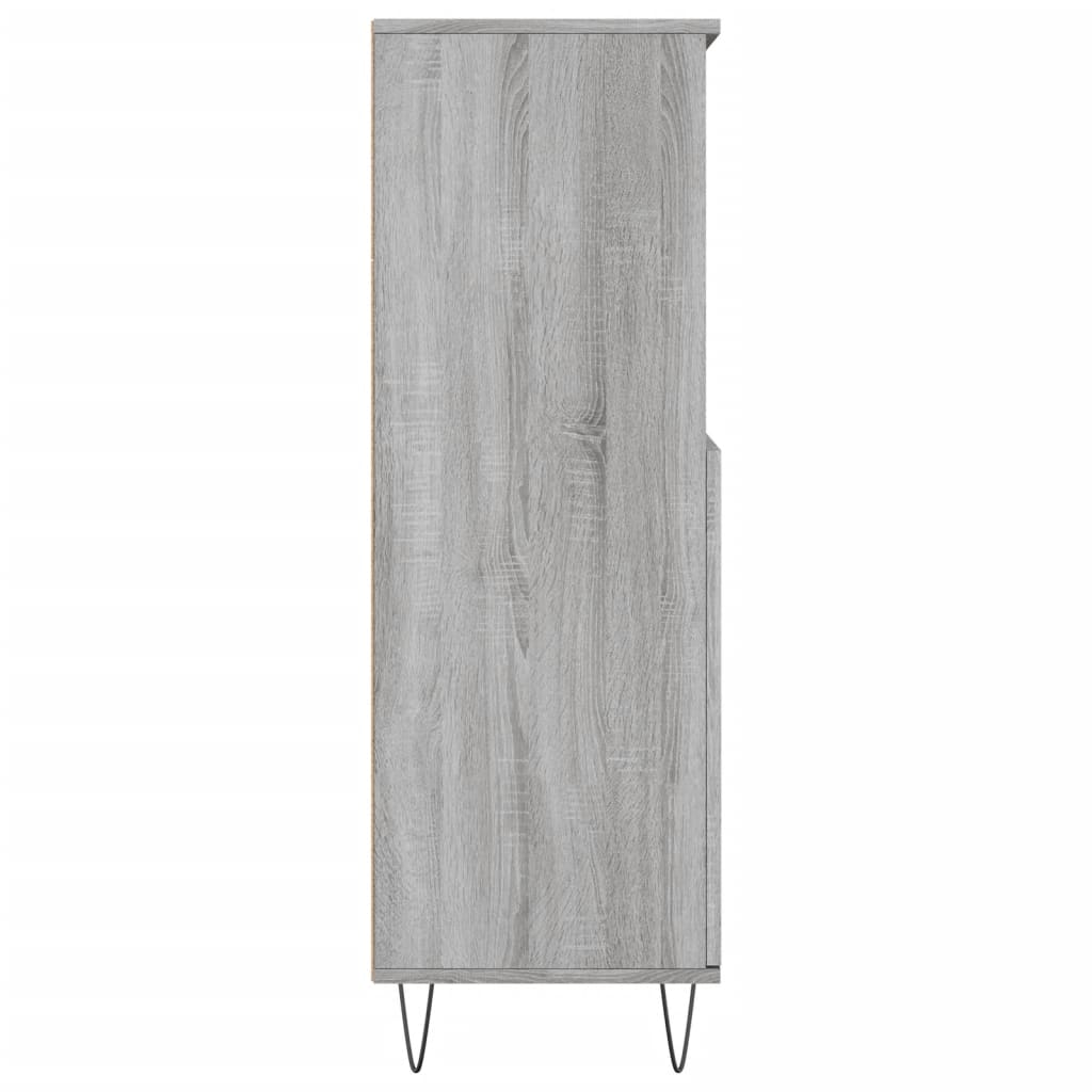 vidaXL Highboard Grey Sonoma 60x36x110 cm Engineered Wood
