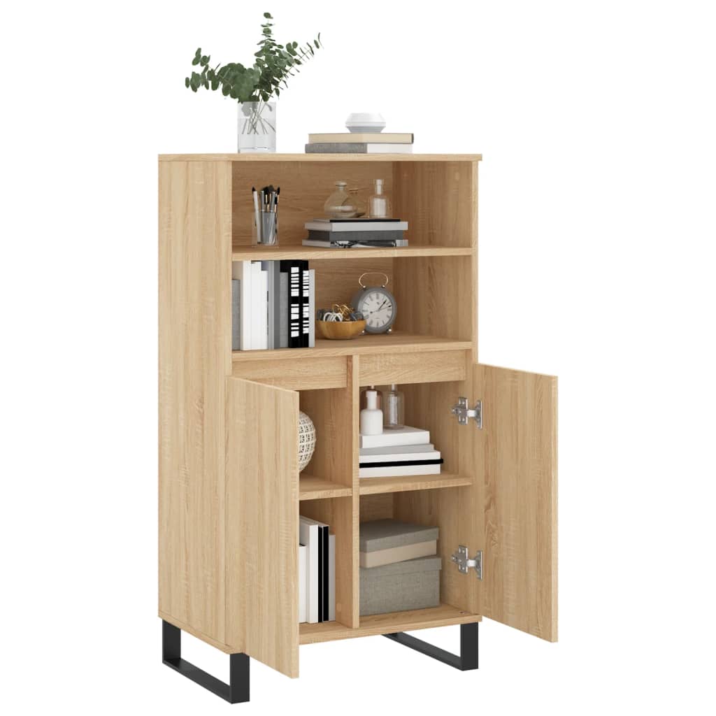 vidaXL Highboard Sonoma Oak 60x36x110 cm Engineered Wood