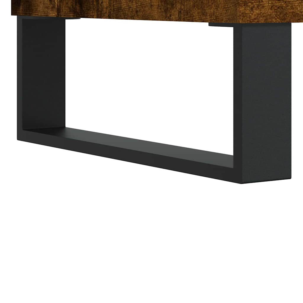 vidaXL Highboard Smoked Oak 60x36x110 cm Engineered Wood
