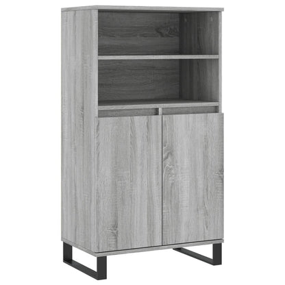 vidaXL Highboard Grey Sonoma 60x36x110 cm Engineered Wood