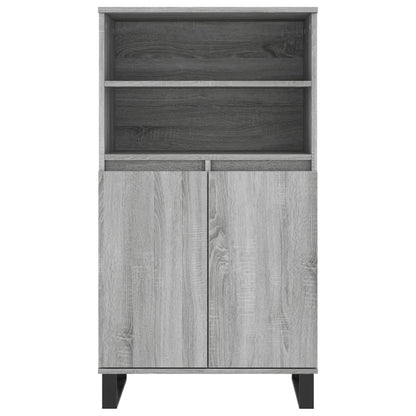 vidaXL Highboard Grey Sonoma 60x36x110 cm Engineered Wood