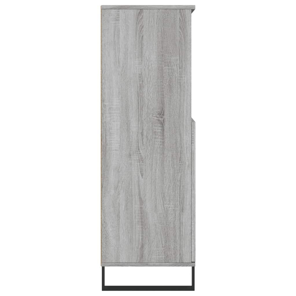 vidaXL Highboard Grey Sonoma 60x36x110 cm Engineered Wood