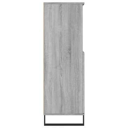 vidaXL Highboard Grey Sonoma 60x36x110 cm Engineered Wood