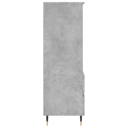 vidaXL Highboard Concrete Grey 40x36x110 cm Engineered Wood