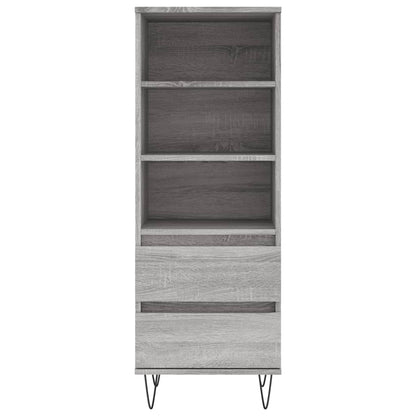 vidaXL Highboard Grey Sonoma 40x36x110 cm Engineered Wood
