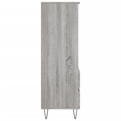 vidaXL Highboard Grey Sonoma 40x36x110 cm Engineered Wood