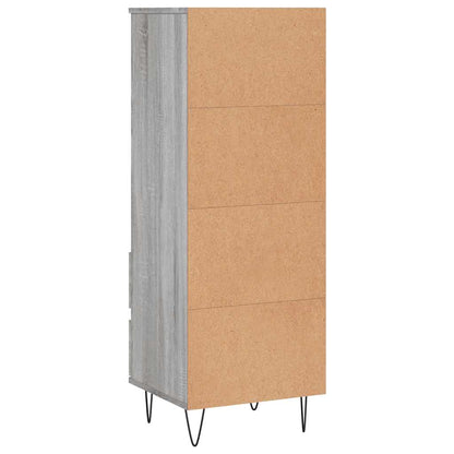 vidaXL Highboard Grey Sonoma 40x36x110 cm Engineered Wood