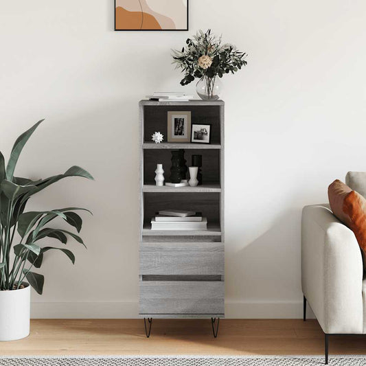 vidaXL Highboard Grey Sonoma 40x36x110 cm Engineered Wood