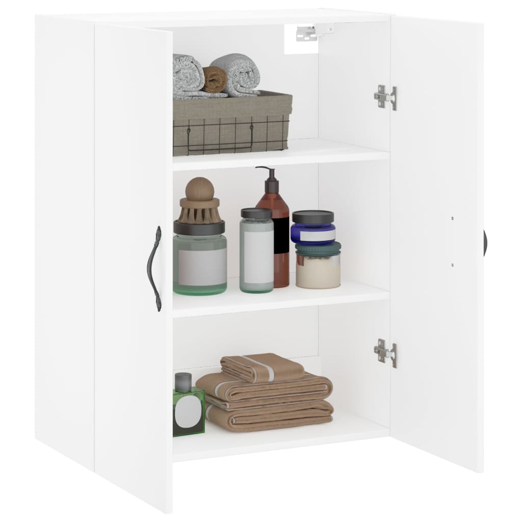 vidaXL Wall Mounted Cabinet White 69,5x34x90 cm Engineered Wood
