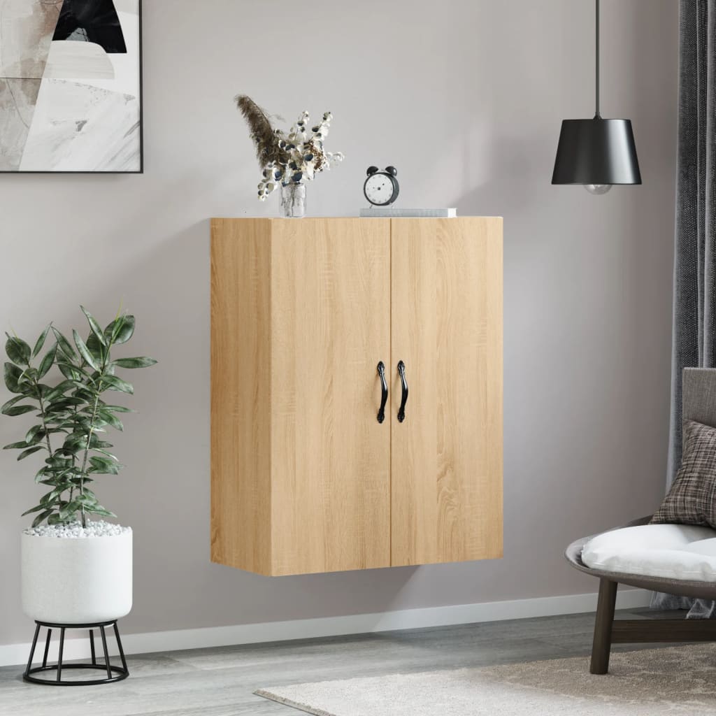 vidaXL Wall Mounted Cabinet Sonoma Oak 69,5x34x90 cm Engineered Wood