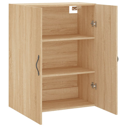 vidaXL Wall Mounted Cabinet Sonoma Oak 69,5x34x90 cm Engineered Wood