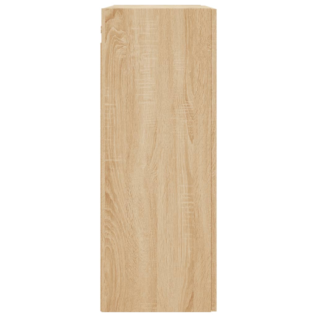 vidaXL Wall Mounted Cabinet Sonoma Oak 69,5x34x90 cm Engineered Wood