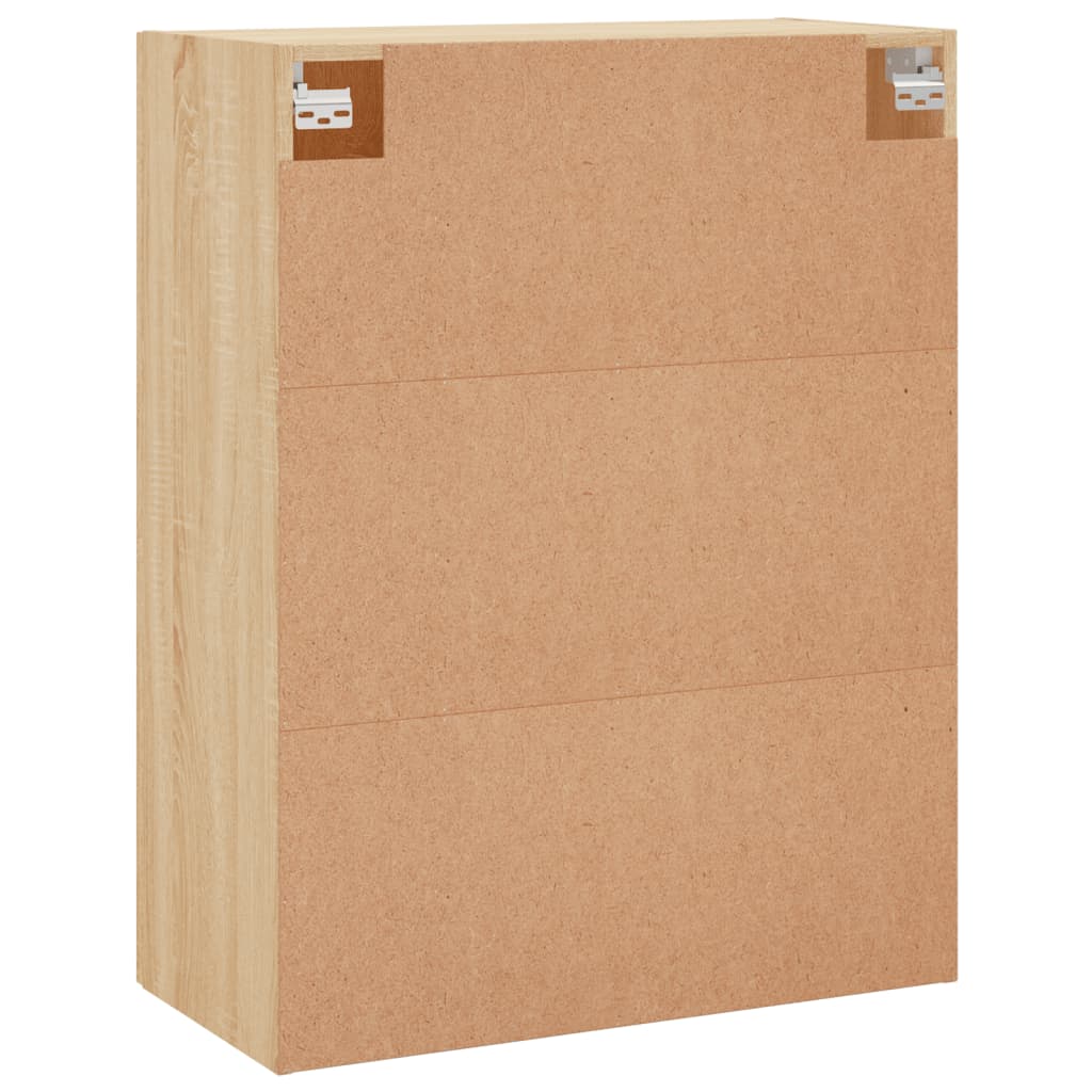 vidaXL Wall Mounted Cabinet Sonoma Oak 69,5x34x90 cm Engineered Wood