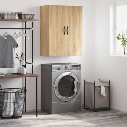 vidaXL Wall Mounted Cabinet Sonoma Oak 69,5x34x90 cm Engineered Wood