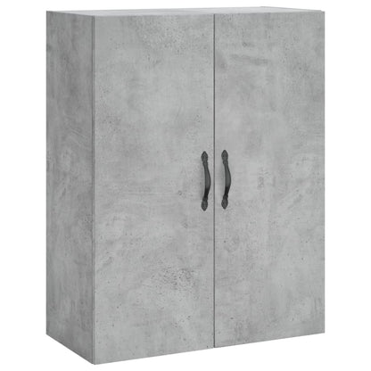 vidaXL Wall Mounted Cabinet Concrete Grey 69.5x34x90cm Engineered Wood