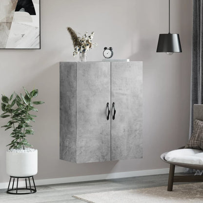 vidaXL Wall Mounted Cabinet Concrete Grey 69.5x34x90cm Engineered Wood