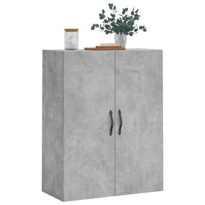 vidaXL Wall Mounted Cabinet Concrete Grey 69.5x34x90cm Engineered Wood