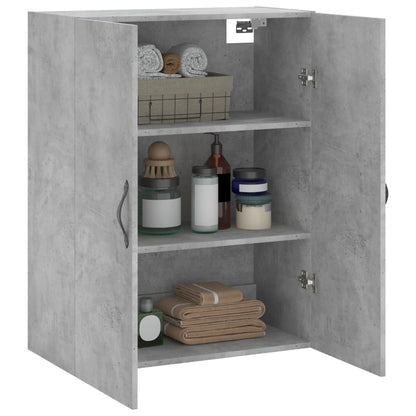 vidaXL Wall Mounted Cabinet Concrete Grey 69.5x34x90cm Engineered Wood