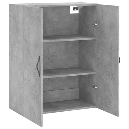 vidaXL Wall Mounted Cabinet Concrete Grey 69.5x34x90cm Engineered Wood