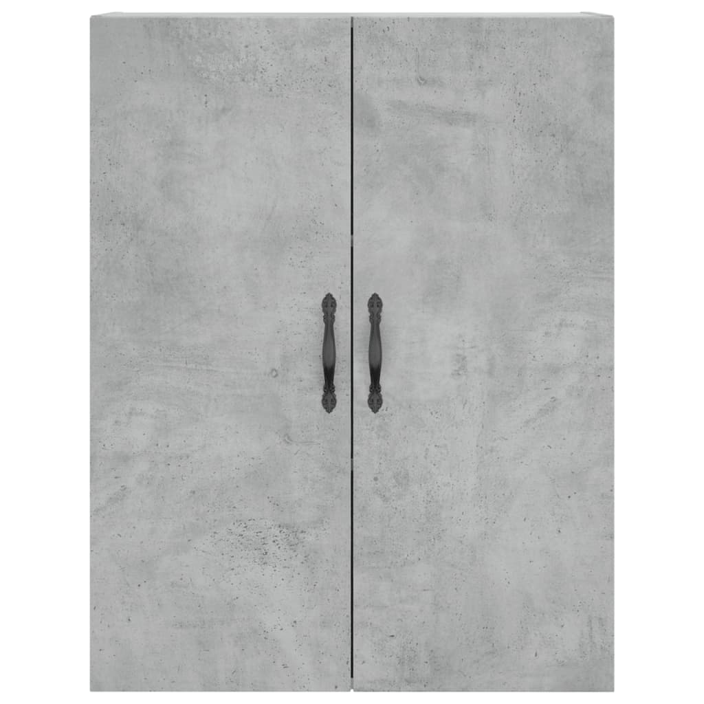 vidaXL Wall Mounted Cabinet Concrete Grey 69.5x34x90cm Engineered Wood
