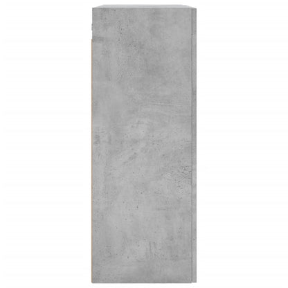 vidaXL Wall Mounted Cabinet Concrete Grey 69.5x34x90cm Engineered Wood