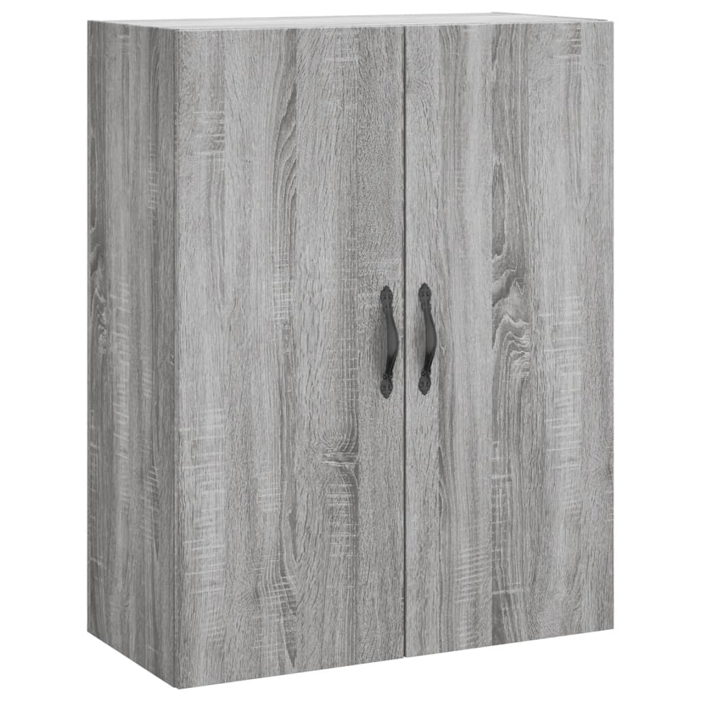 vidaXL Wall Mounted Cabinet Grey Sonoma 69,5x34x90 cm Engineered Wood