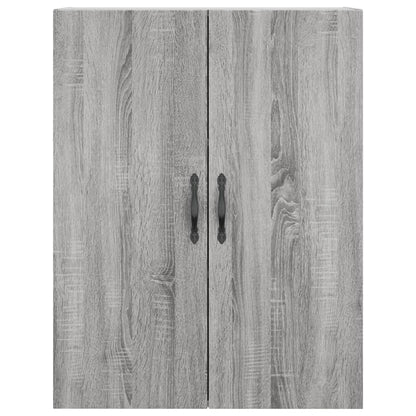 vidaXL Wall Mounted Cabinet Grey Sonoma 69,5x34x90 cm Engineered Wood