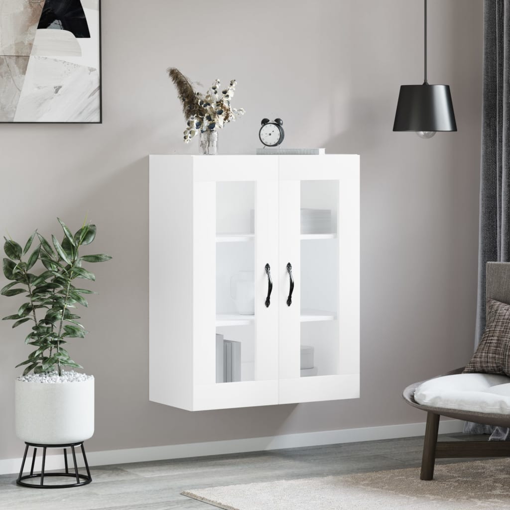 vidaXL Wall Mounted Cabinet White 69,5x34x90 cm Engineered Wood