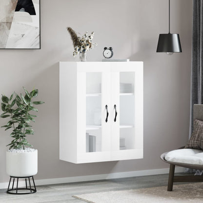 vidaXL Wall Mounted Cabinet White 69,5x34x90 cm Engineered Wood
