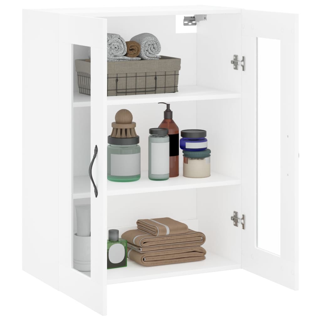 vidaXL Wall Mounted Cabinet White 69,5x34x90 cm Engineered Wood