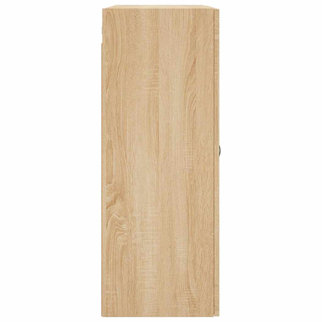 vidaXL Wall Mounted Cabinet Sonoma Oak 69.5x34x90 cm Engineered Wood