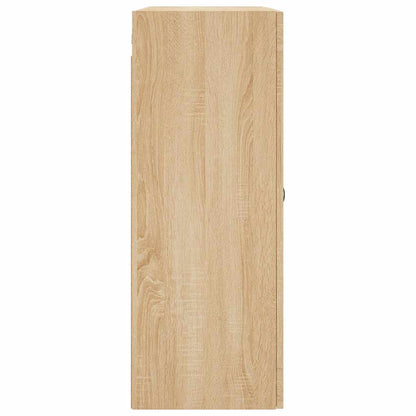 vidaXL Wall Mounted Cabinet Sonoma Oak 69.5x34x90 cm Engineered Wood