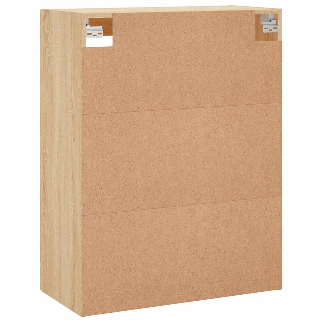 vidaXL Wall Mounted Cabinet Sonoma Oak 69.5x34x90 cm Engineered Wood