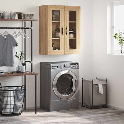 vidaXL Wall Mounted Cabinet Sonoma Oak 69,5x34x90 cm Engineered Wood