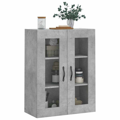 vidaXL Wall Mounted Cabinet Concrete Grey 69.5x34x90cm Engineered Wood