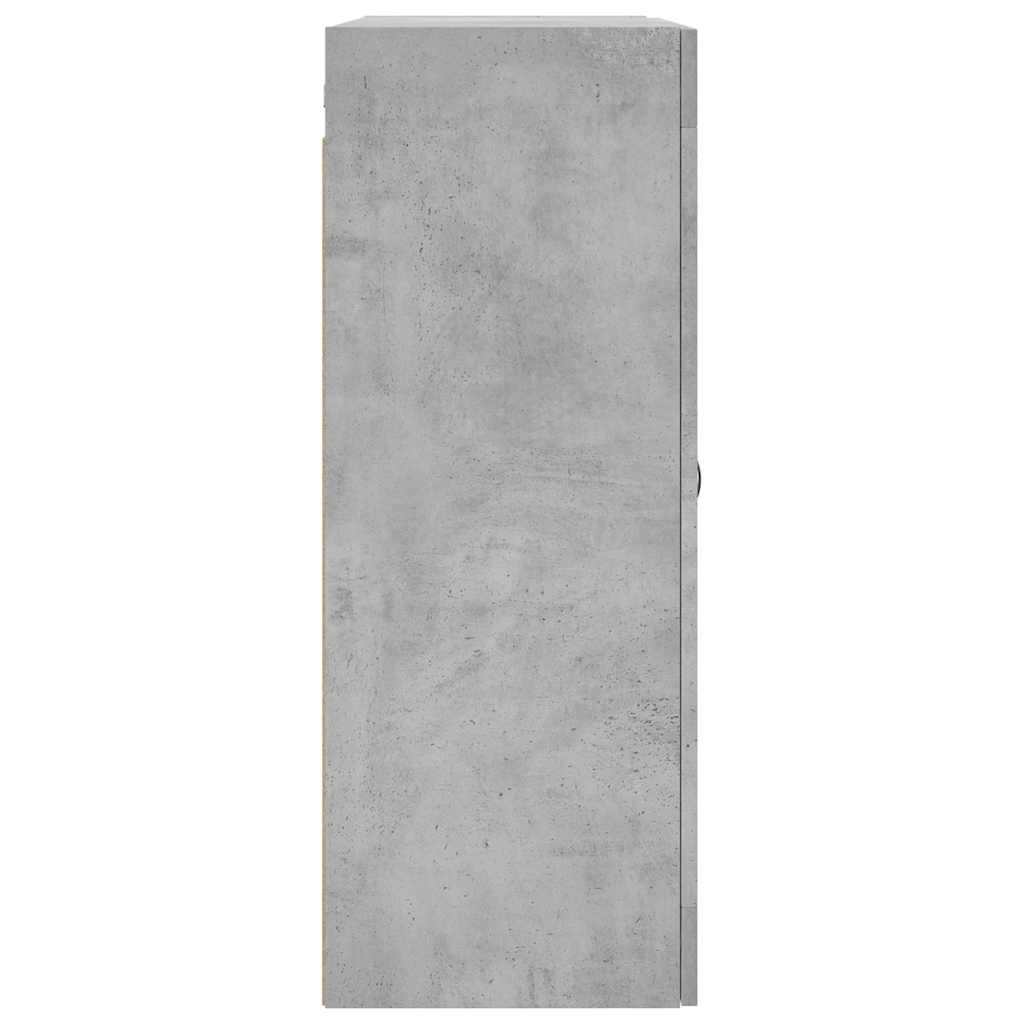 vidaXL Wall Mounted Cabinet Concrete Grey 69.5x34x90 cm Engineered Wood
