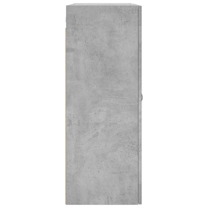 vidaXL Wall Mounted Cabinet Concrete Grey 69.5x34x90 cm Engineered Wood